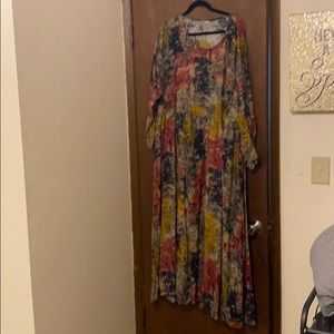 Long multi color dress